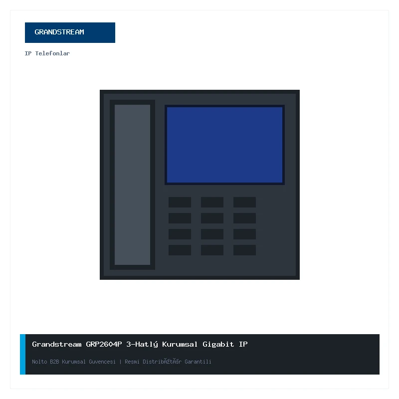 Grandstream GRP2604P 3-Hatlı Kurumsal Gigabit IP Telefon (PoE)