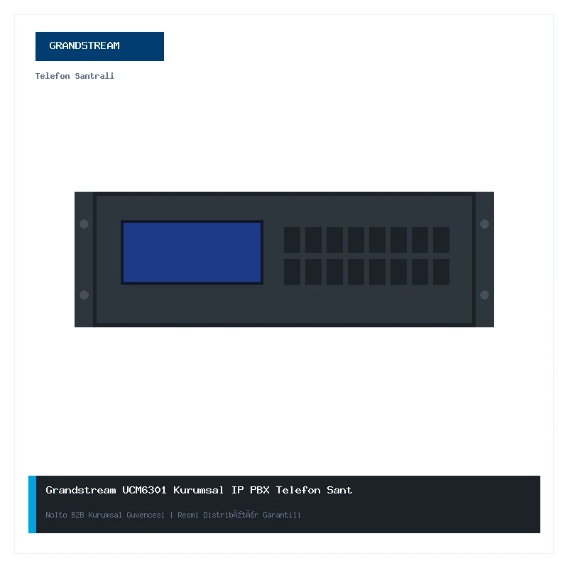 Grandstream UCM6301 Kurumsal IP PBX Telefon Santrali (500 Kullanıcı)