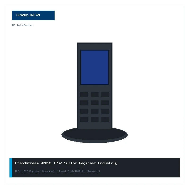 Grandstream WP825 IP67 Su/Toz Geçirmez Endüstriyel Wi-Fi Telefonu