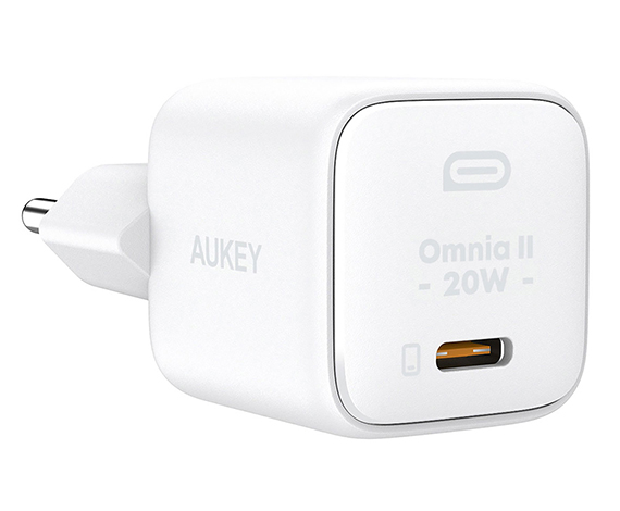 Aukey PA-B1T-WH 20W Omnia II Mini GaN PD QC 3.0 Type C Hızlı Şarj Adaptörü