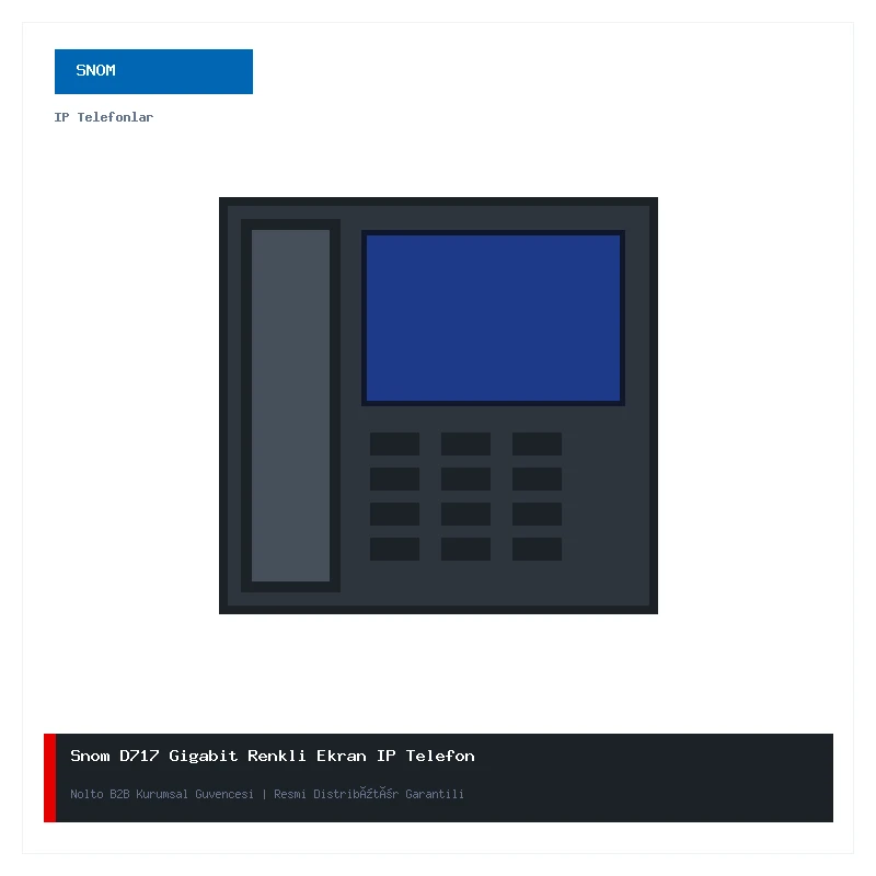 Snom D717 Gigabit Renkli Ekran IP Telefon