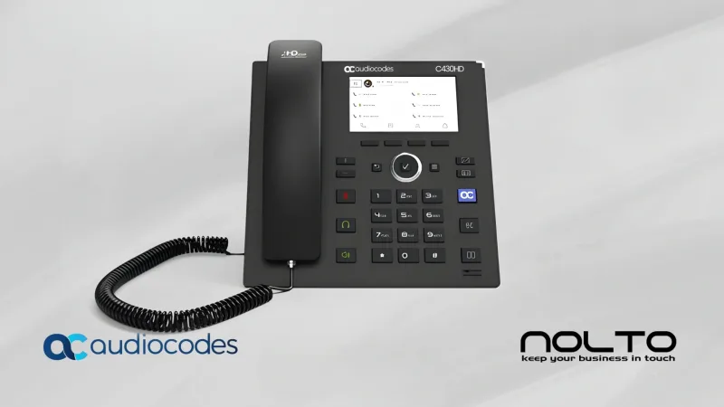 AudioCodes C430HD Giriş Seviyesi Microsoft Teams IP Telefonu