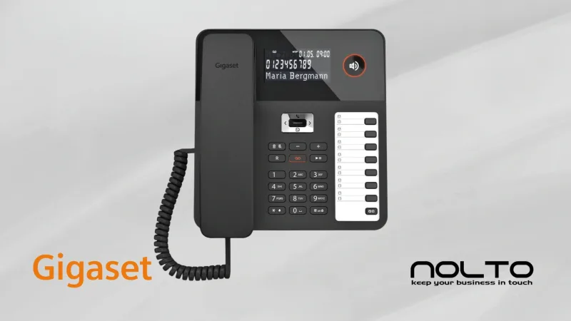 Gigaset Desk 800 Siyah - Analog Masa Telefonu