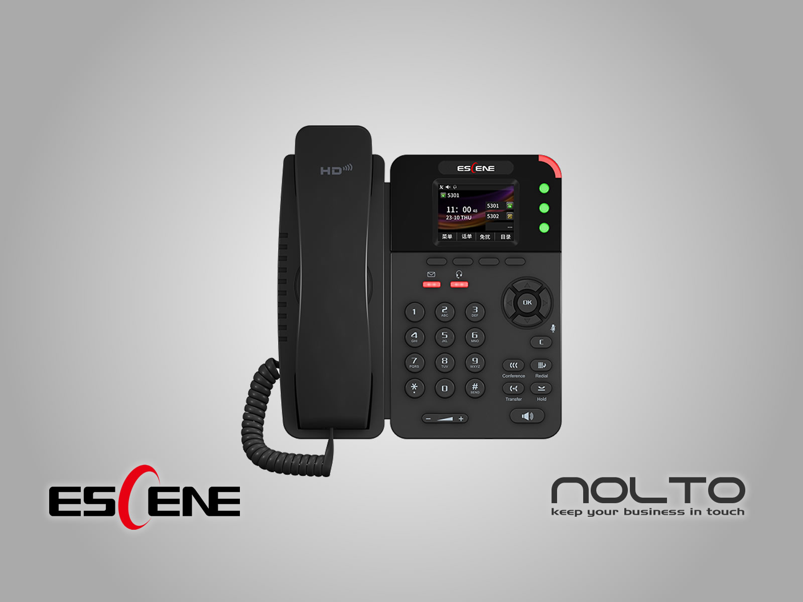 Escene ES282-PC POE Renkli Ekran IP Telefon
