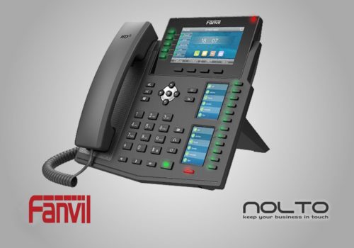 Fanvil X6U 3 Ekranlı Profesyonel Sekreter Konsol Masası IP Telefonu