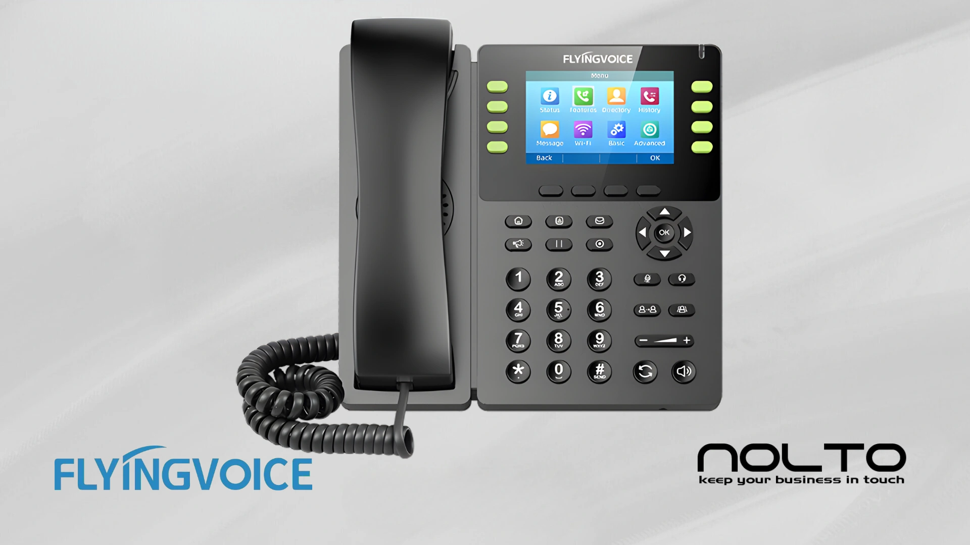 FlyingVoice FIP14G Wİ-Fİ Gigabit IPS Renkli Ekran IP Telefon 2 FlyingVoice FIP14G Wİ-Fİ Gigabit IPS Renkli Ekran IP Telefon - Görsel 2