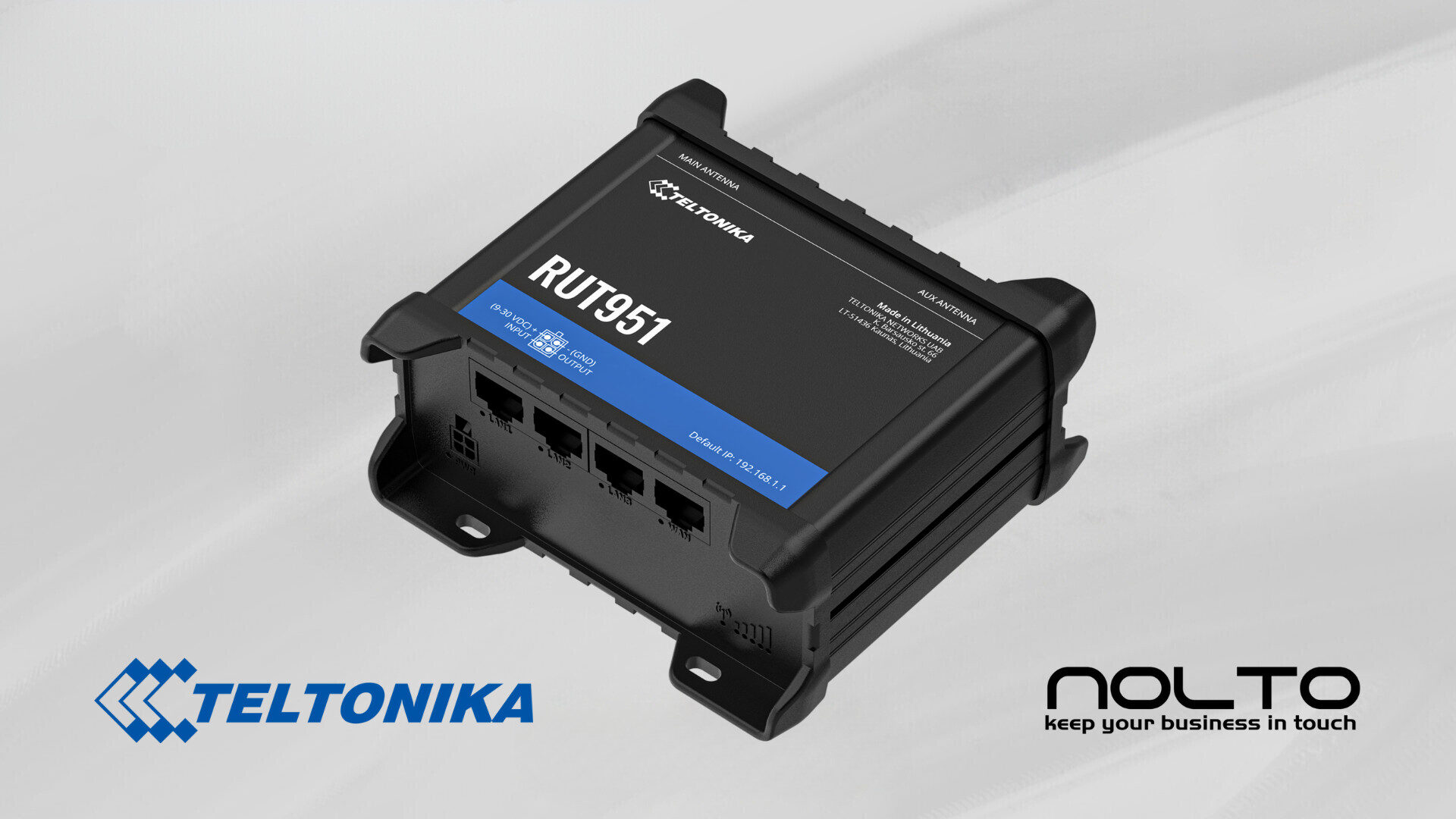 Teltonika RUT951 | Endüstriyel 4G, Dual-SIM Destekli Router