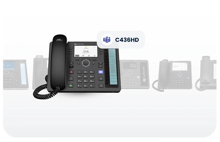 AudioCodes C436HD Uygun Maliyetli IP Telefon 2 AudoiCodes C436HD IP Telefon Genel Bakis