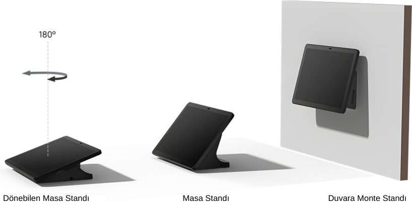 Yealink CTP25 – 10.1″ Dokunmatik Toplantı Kontrol Paneli 5 Yealink CTP25 Stand Secenekleri