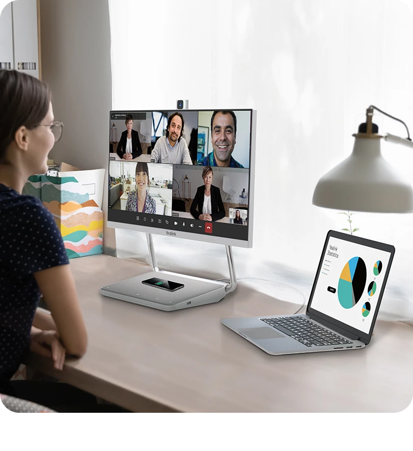 Yealink DeskVision A24 Calisma Masasi Kullanimi