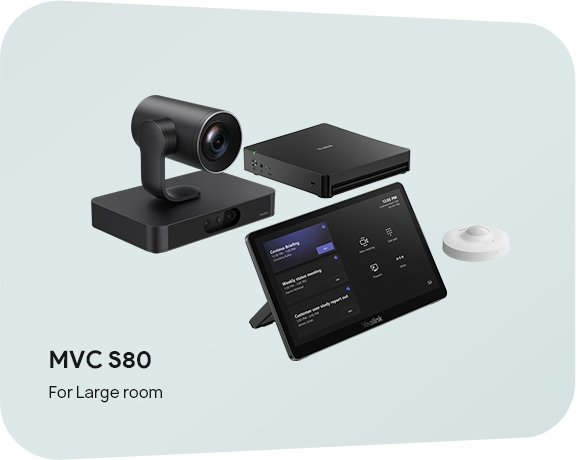Yealink SmartVision 80 Akıllı 4-Lensli 4K Kamera (20x Optik Zoom, AI Takip) 8 Yealink MVC S80 Buyuk Odalar icin