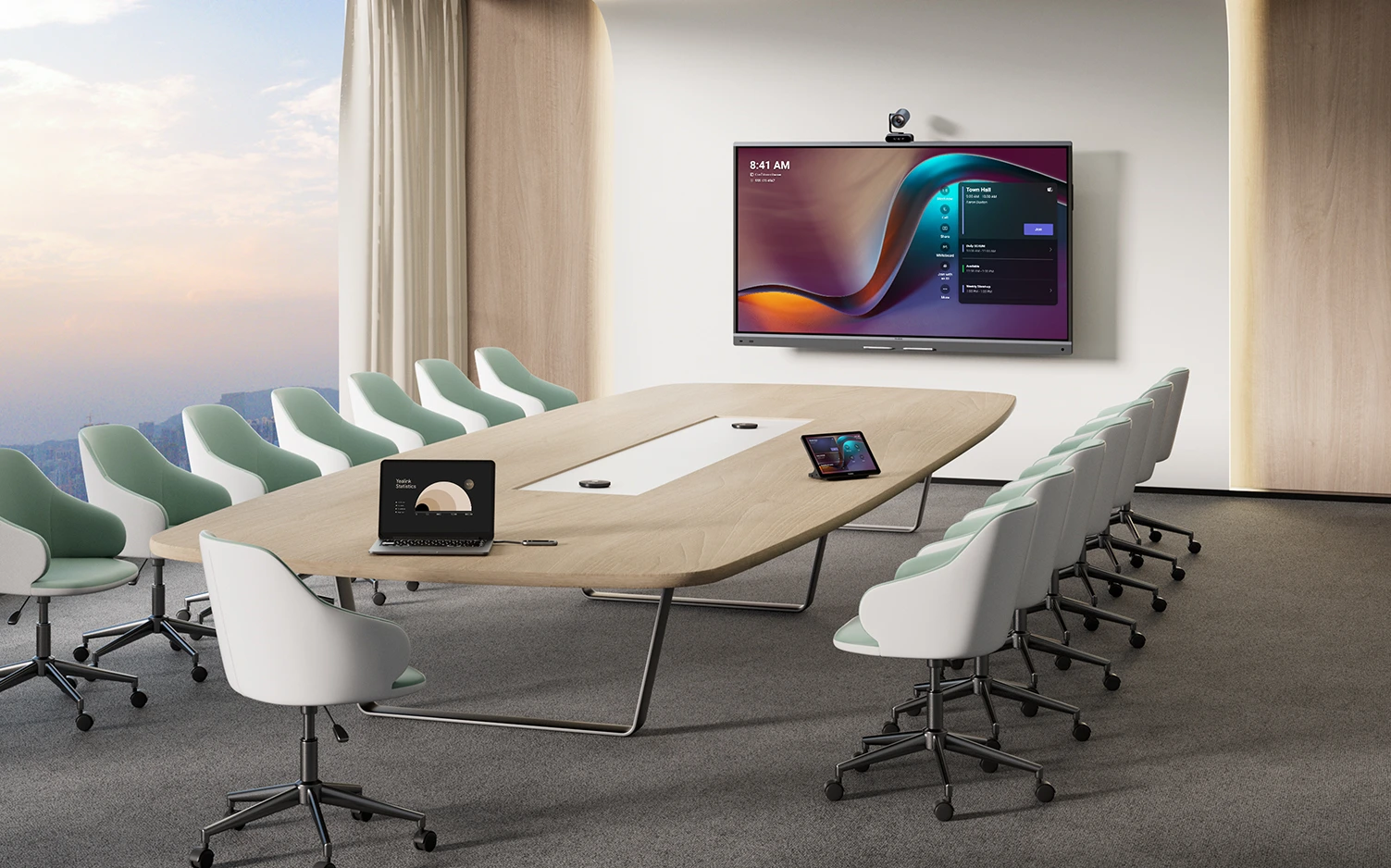 Yealink MeetingBoard Pro 86inc Buyuk Olcekli Toplanti Odalari Icin