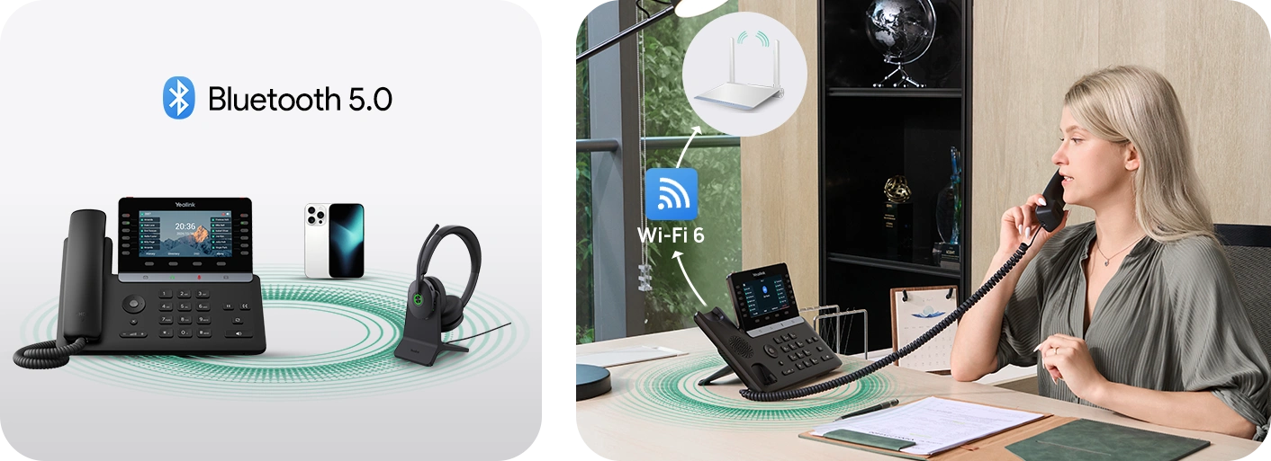 Yealink T85W Wifi 6 Teknoljisi Hizli Baglanti