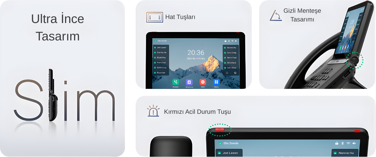 Yealink T87W Yeni Nesil Masa Telefonu