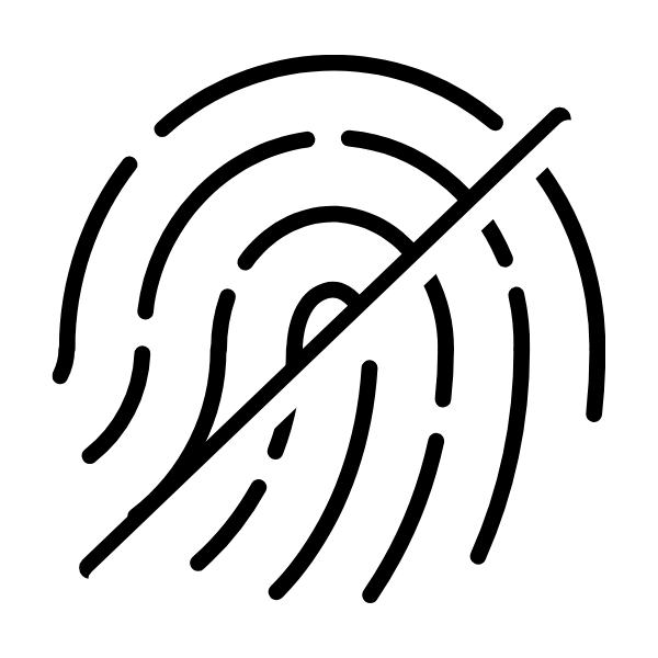 no fingerprint icon